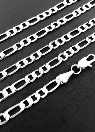 Wholesale 925 Sterling Silver Necklace 2-12mm Width 40-75cm Long Chain Lobster Clasp Men and Women Engagement Jewelry PlatiNum