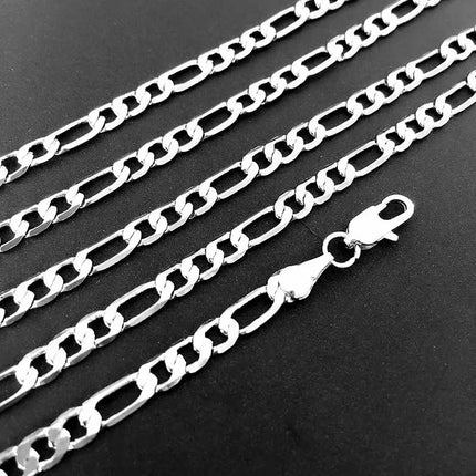 Wholesale 925 Sterling Silver Necklace 2-12mm Width 40-75cm Long Chain Lobster Clasp Men and Women Engagement Jewelry PlatiNum
