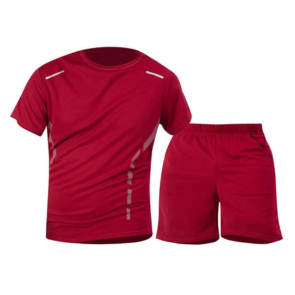 Tuta sportiva da uomo ad asciugatura rapida 1/2/4 pezzi T-shirt casual traspirante a maniche corte Tasca Pantaloncini versatili per adolescenti da indossare platinumshop