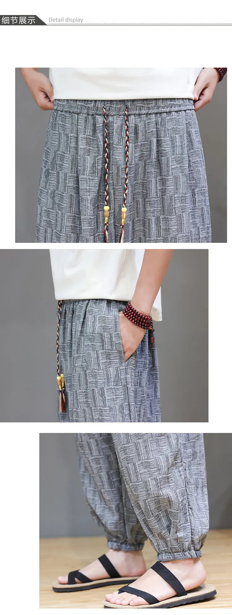Pantaloni a Gamba Larga Stile Cinese in Corduroy, Pantaloni Lantern da Uomo, Comodi e Traspiranti per Autunno e Inverno, Jogger Casual