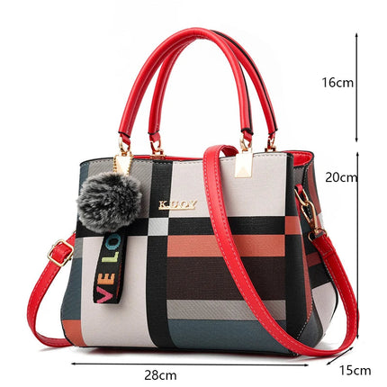 PU Leather Casual Crossbody Bags for Women Ladies Luxury Designer Tote Handbag Female Large Capacity Travel Shoulder Bag Sac PlatiNum