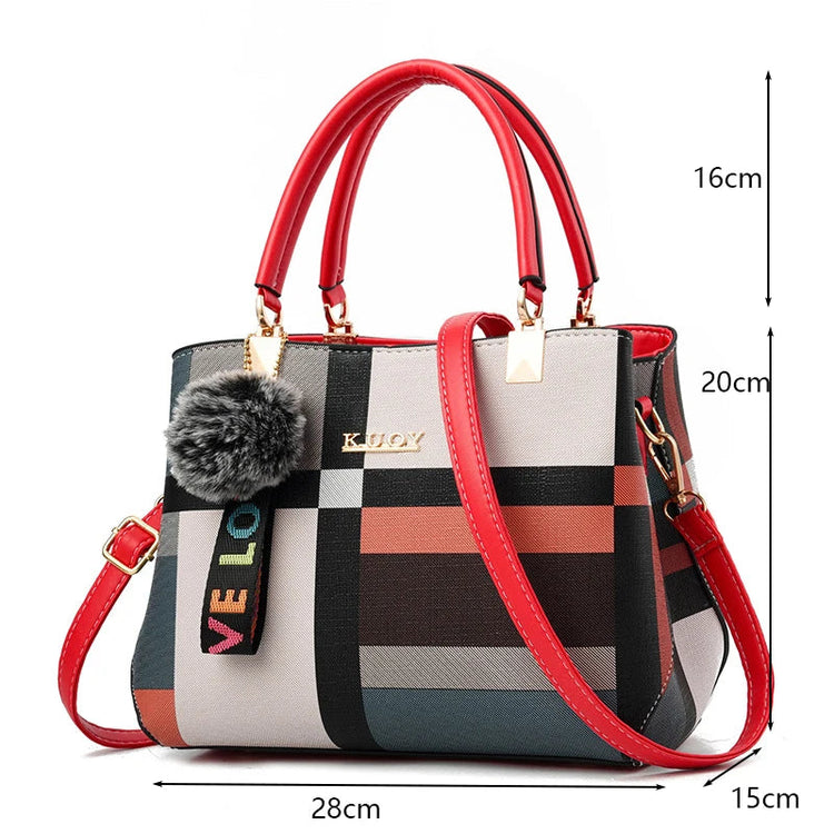 PU Leather Casual Crossbody Bags for Women Ladies Luxury Designer Tote Handbag Female Large Capacity Travel Shoulder Bag Sac PlatiNum