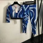 long sleeve yoga set / S