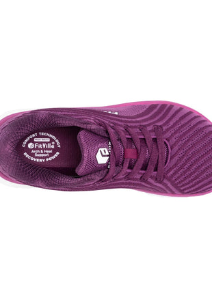 FitVille Wide Toe Box Shoes For Women Breathable Wide Fit Running Shoe Lightweight for Swollen Feet with Cushioned Relief Pain PlatiNum