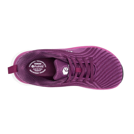 FitVille Wide Toe Box Shoes For Women Breathable Wide Fit Running Shoe Lightweight for Swollen Feet with Cushioned Relief Pain PlatiNum
