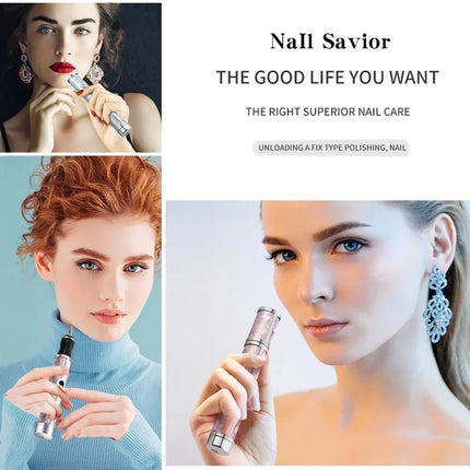 Electric Nail Drill Machine Rechargeable 500mAh Portable Nail File Kit 4 Speed Adjustable Manicure Tool for Nail Polishing Gel Removal Salon Beauty Care
