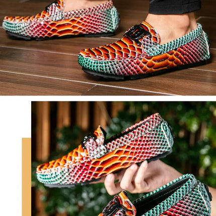 Mocassini in Pelle da Uomo 39-46, Scarpe Eleganti per Matrimoni e Feste, Calzature di Alta Qualità, Mocassini Slip-on di Lusso per Uomo
