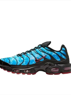 Nike Air Max Plus TN Black Baltic Blue Men's Fashion Breathable Mesh Upper Air Cushion Casual Sneakers HQ3824-001
