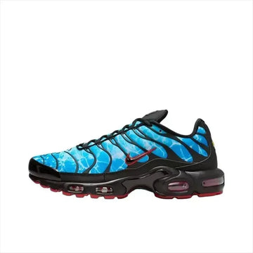 Nike Air Max Plus TN Black Baltic Blue Men's Fashion Breathable Mesh Upper Air Cushion Casual Sneakers HQ3824-001