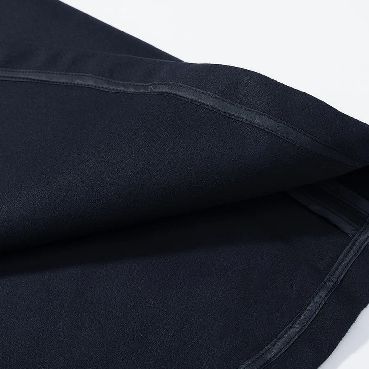 5 Colors New Autumn High Collar Woolen Cape Coat Tie Bow Sashes Long Bat Sleeve Front Buttons Cloak Shawl Jacket Loose Outerwear