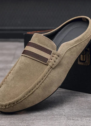 Mocassino 2026 ‌   Scarpe da uomo leggere estive, modello mocassino, slip-on traspiranti casual con mezza soletta, per uomo