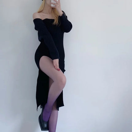Calze viola 15D calzamaglia da donna colore caramella sfumato calze opache senza soluzione di continuità collant stretti pantaloni femminili Medias estate