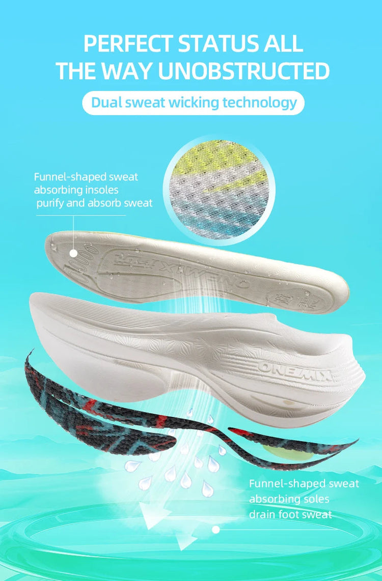 ONEMIX 2026 Nuove Scarpe da Corsa per Maratona, Traspiranti, Antiscivolo, Ammortizzanti per Uomo e Donna, Sneakers con Cuscinetto d'Aria PlatiNum