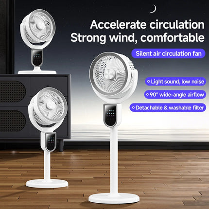 Ventilatore a Circolazione d'Aria 3-in-1 Moderno Senza Spazzole con Telecomando 4800mAh 140 °   Timer per la Pulizia della Casa e della Camera da Letto