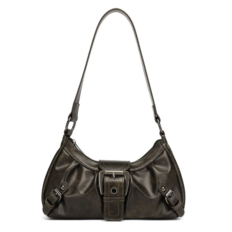 Nuova Borsa Sottospalla in Pelle da Donna, Borsa a Tracolla Trendy per Signore
