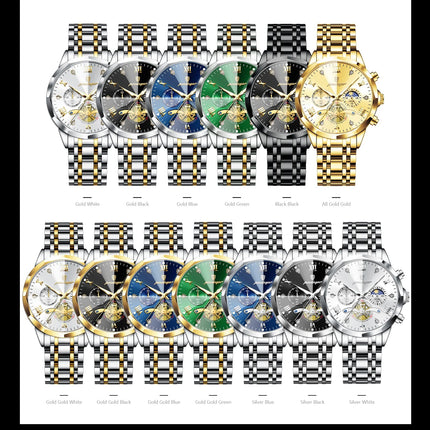 POEDAGAR Orologio da uomo di lusso Top originale impermeabile cronografo luminoso orologio da polso da uomo al quarzo in acciaio inossidabile orologi da uomo Reloj platinumshop