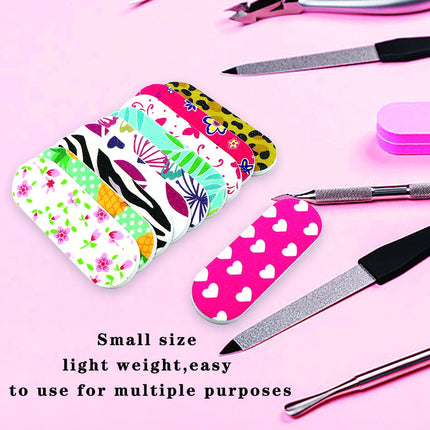 50Pcs Mini Double‑Sided Nail File Sanding Block Colorful Foam Polishing Board For Manicure Pedicure Nail Beauty Work