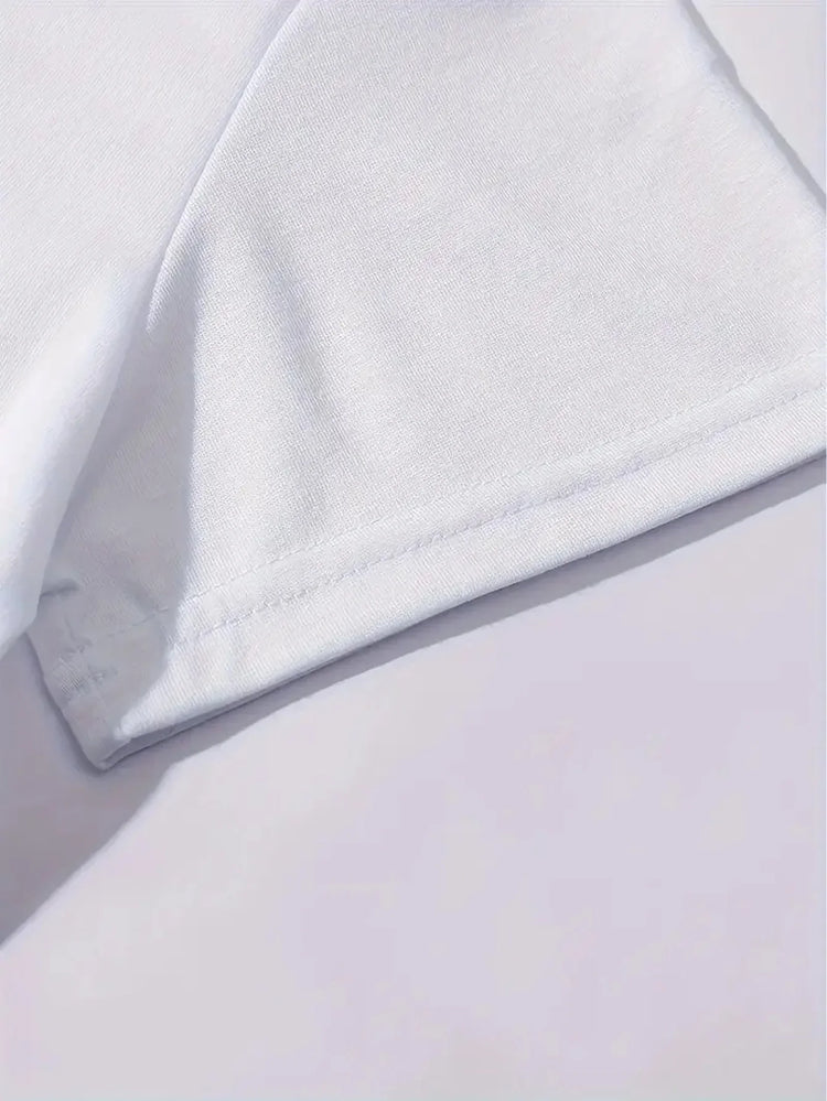 Comoda maglietta da donna con stampa Cozy Feels Forever T-shirt da donna con stampa floreale, stile casual comfort
