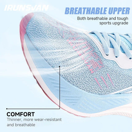 IRUNSVAN Christmas Limited Edition FullLength Carbon Plate Running Shoes TwoToneUnisex Ultrallightweight  Comfortable 24025 PlatiNum