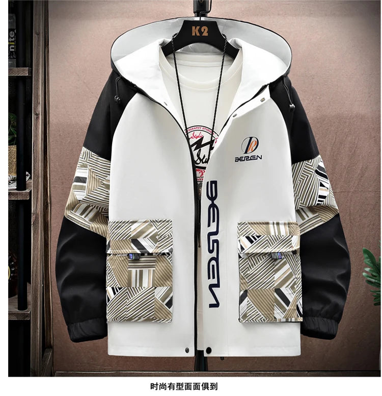 Spring Autumn New Men Casual Sets Mens Hooded Tracksuit Sportswear Jackets+Pants 2 Piece Set Hip Hop Running Sports Suit