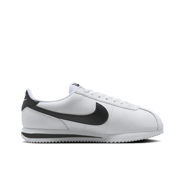 Nike Cortez Scarpe Casual Basse in Pelle Antiscivolo e Resistenti all'Abrasione da Donna Bianco Nero DN1791-107