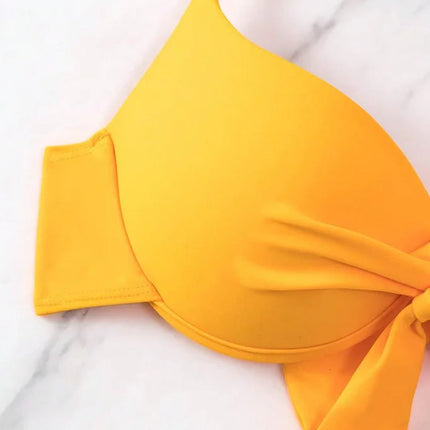 Sexy Push Up Bikini 2024 Costume da bagno donna Due pezzi Costumi da bagno Perizoma femminile Bikini Set Nuoto per costumi da bagno Biquini brasiliano platinumshop