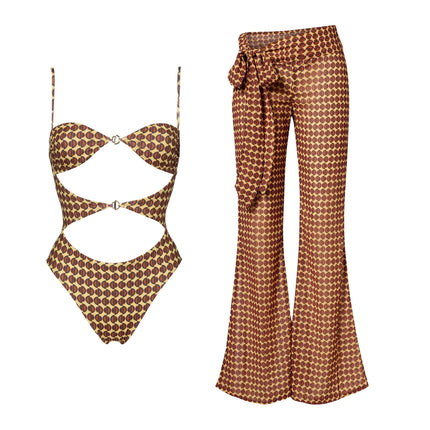 Costume da bagno bikini sexy con scollo all'americana con pantaloni Costumi da bagno Donna Bikini brasiliano Costume da bagno a gamba alta Estate femminile platinumshop