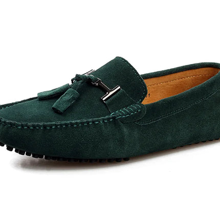 Mocassini da uomo primavera estate scarpe Casual in pelle scamosciata Slip-ons da uomo Luxury Brand Mocassin Man Plus Size 50 51 52 53 per piede grande