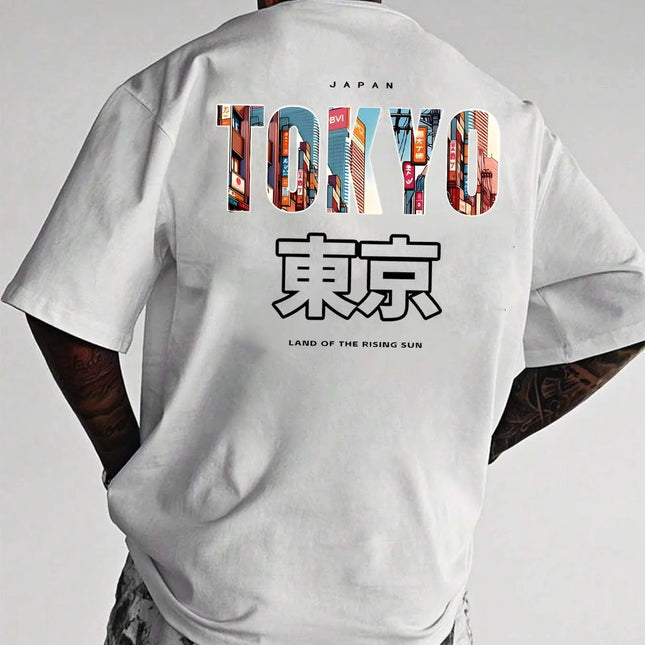 T-shirt d'été à manches courtes 100 % coton pour homme, toutes saisons, avec motif unique au dos, style unisexe pour les sports de plein air