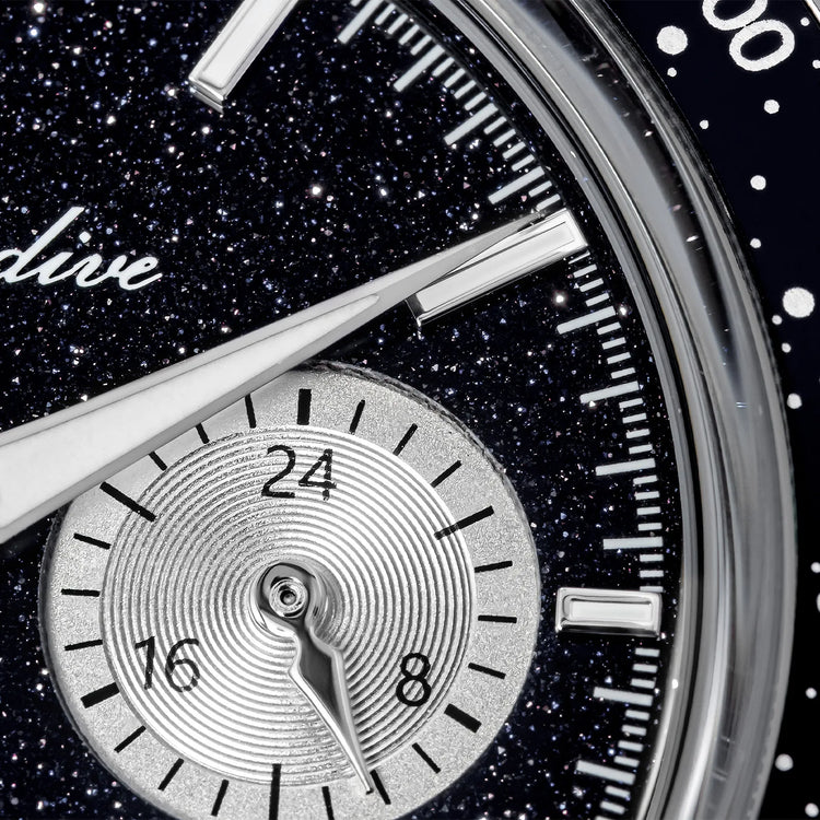 ADDIESDIVE Mens Quartz Chronograph Watch VK64 Movement 40mm Stainless Steel K1 Bubble Crystal BGW9 Lume 100M Water Resistant