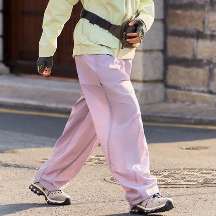 Men Women Splice Fashion Outdoor Loose Casual Lightweight Quick Dry Sports Cargo Baggy Pants Track Trouser Jogger Sweatpants