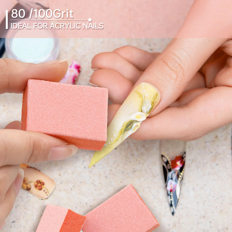 7500Pcs/Carton Mini Nail Sponge Nail File Buffer BlockPedicure Manicure Makeup Art