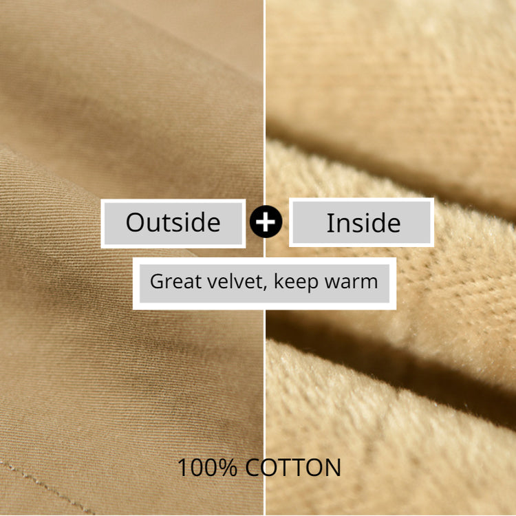 Winter New Thickened 100% Cotton Cargo Velvet Men's Winter Pants Comfortable Soft Keep Warm Retro Street Trousers  AZ640