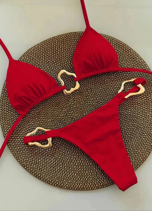 Micro Bikini Sexy da Donna, Costumi da Bagno Femminili, Set Bikini Push-Up, Abbigliamento da Spiaggia, Biquini Brasiliano PlatiNum