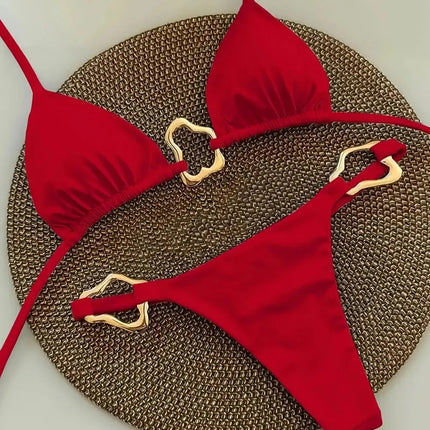 Micro Bikini Sexy da Donna, Costumi da Bagno Femminili, Set Bikini Push-Up, Abbigliamento da Spiaggia, Biquini Brasiliano PlatiNum