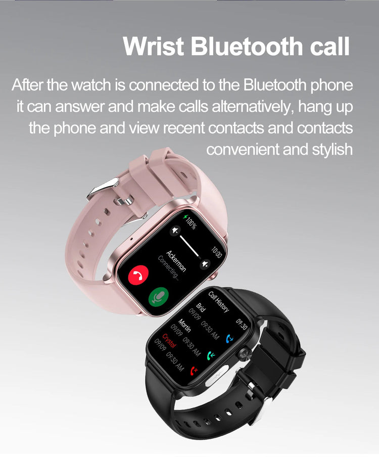 2025 Nuovo AI Diagnosi Lipidi nel sangue Acido urico Test di composizione corporea Smart Watch per uomo ECG + PPG Chiamata Bluetooth Salute Smartwatch platinumshop