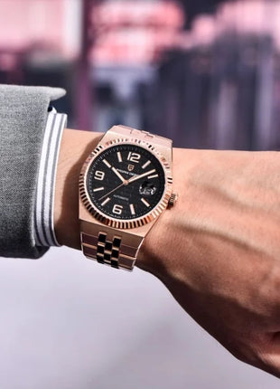 Nuovo Orologio da Polso Meccanico Automatico PAGANI DESIGN 2026 per Uomo, Vetro Zaffiro, Acciaio Inossidabile, Impermeabile, Orologio di Lusso