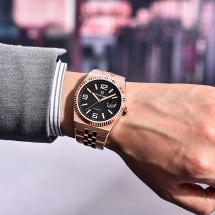 Nuovo Orologio da Polso Meccanico Automatico PAGANI DESIGN 2026 per Uomo, Vetro Zaffiro, Acciaio Inossidabile, Impermeabile, Orologio di Lusso