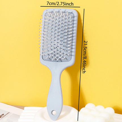 Massage Air Cushion Comb Anti‑Static Air Cushion Brush Square Air Cushion Comb ABS Plastic Handle Special for Real Hair Wigs
