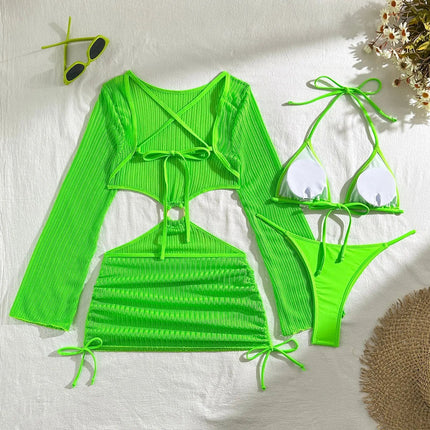 2026 Bikini sexy Costumi da bagno femminili Costumi da bagno a tre pezzi da donna Costumi da bagno da spiaggia Costumi da bagno Bikini brasiliano Set Bagnante da piscina platinumshop