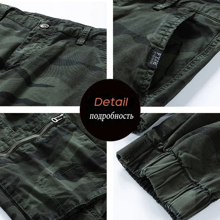 Spring Autumn Men Cargo Camouflage Pants Men Cotton Casual Breeche Bermuda Beach Jogger Pants Mens Trousers Male Dropshipping