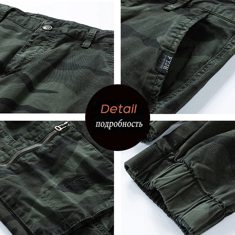 Spring Autumn Men Cargo Camouflage Pants Men Cotton Casual Breeche Bermuda Beach Jogger Pants Mens Trousers Male Dropshipping