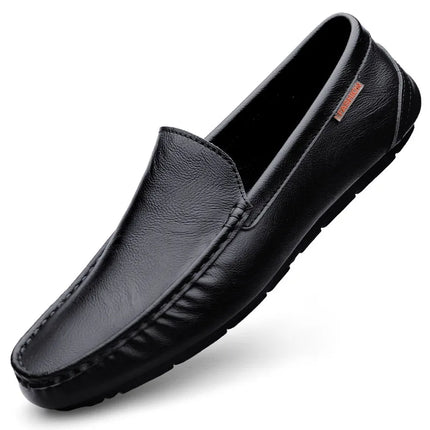 Scarpe casual da uomo in vera pelle Mocassini da uomo di marca di lusso Mocassini Slip traspiranti su scarpe da guida italiane Chaussure Homme