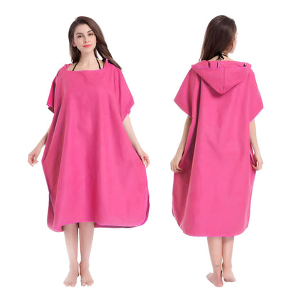 Asciugamano poncho da surf con cappuccio Asciugamano in spugna ad asciugatura rapida Cambio di copertura per adulti Surf Nuoto Spiaggia Sport acquatici Ocean Essential Acc