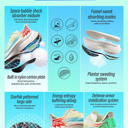 ONEMIX 2026 Nuove Scarpe da Corsa per Maratona, Traspiranti, Antiscivolo, Ammortizzanti per Uomo e Donna, Sneakers con Cuscinetto d'Aria PlatiNum