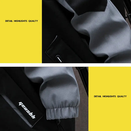 Casual Hooded Jackets And Pants Tracksuit Men's Clothing Sets 2026 Spring Autumn Youth Outdoor Sportswear 2 Pieces Coats Top Set