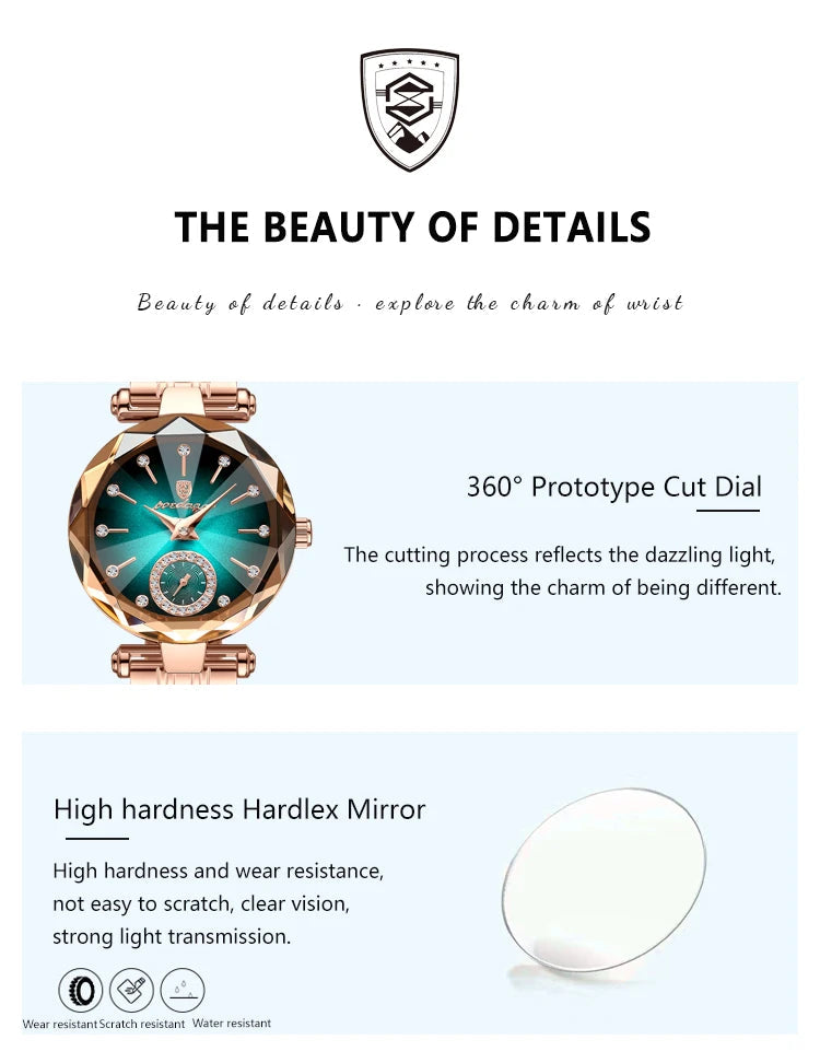 POEDAGAR Orologi al quarzo da donna eleganti di lusso Orologio impermeabile in acciaio inossidabile per donna Orologio da polso da donna alla moda casual reloj platinumshop