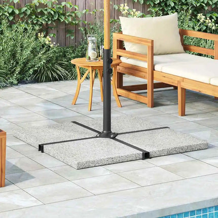 Base de parasol d'extérieur en granit, carrée, stable, au design luxueux