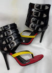 black yellow red