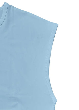 Amazon cross-border men's clothing summer new sleeveless t-shirt youth casual loose thin vest men PlatiNum